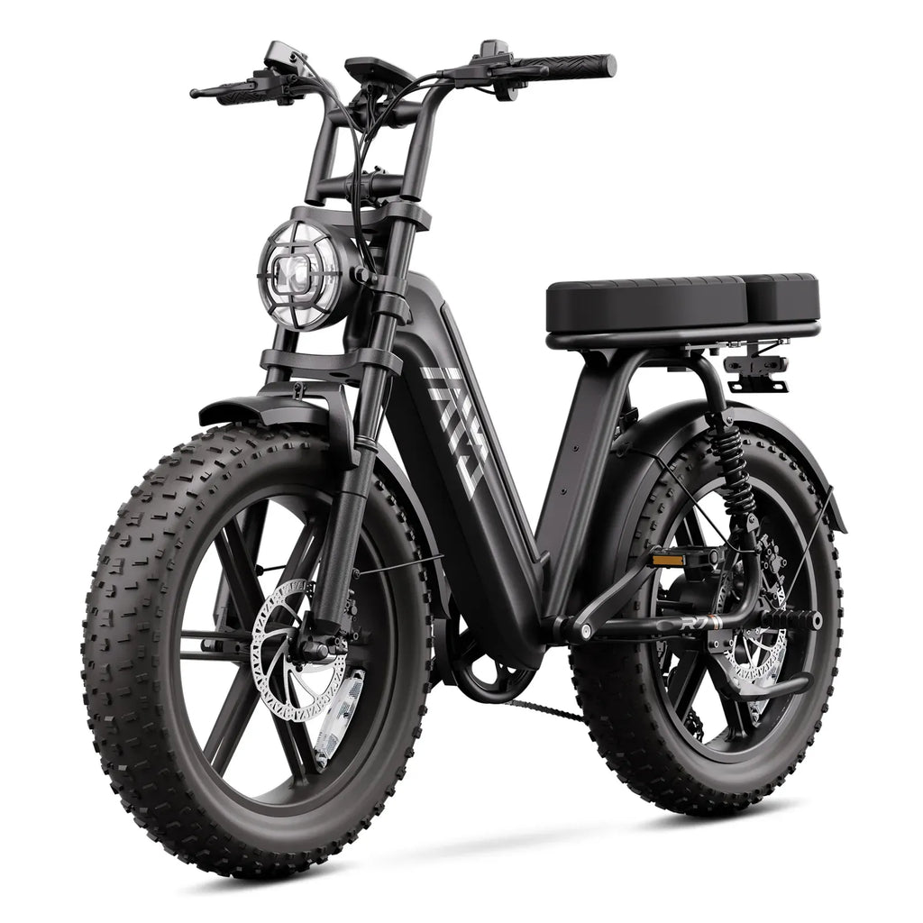 TST® R7 1500W Electric Cargo Bike – Moped Style, Full Suspension (2026 New Edition)