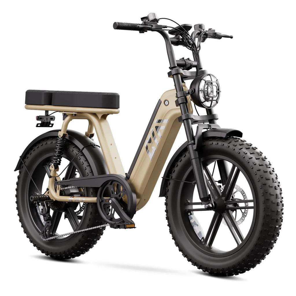 TST® R7 1500W Electric Cargo Bike – Moped Style, Full Suspension (2026 New Edition)
