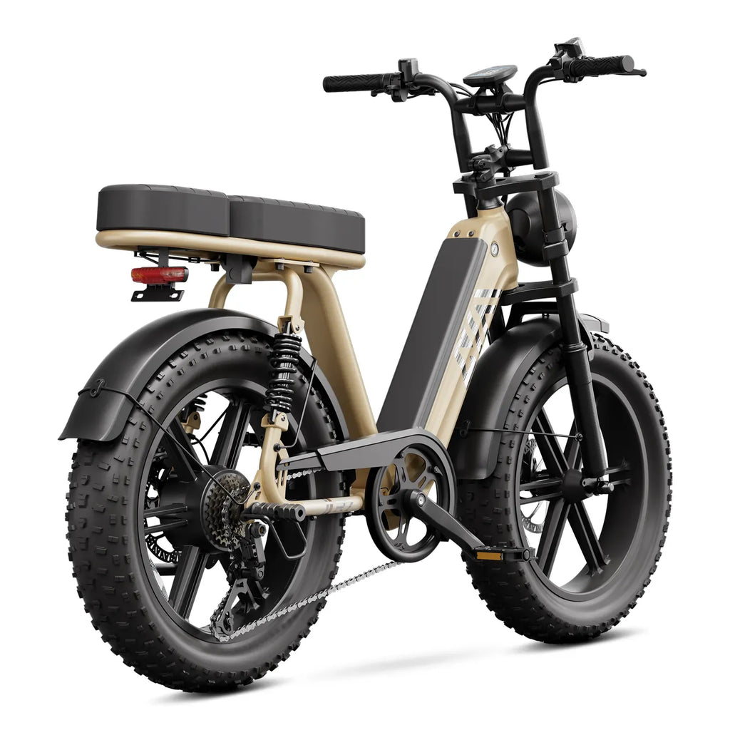 TST® R7 1500W Electric Cargo Bike – Moped Style, Full Suspension (2026 New Edition)