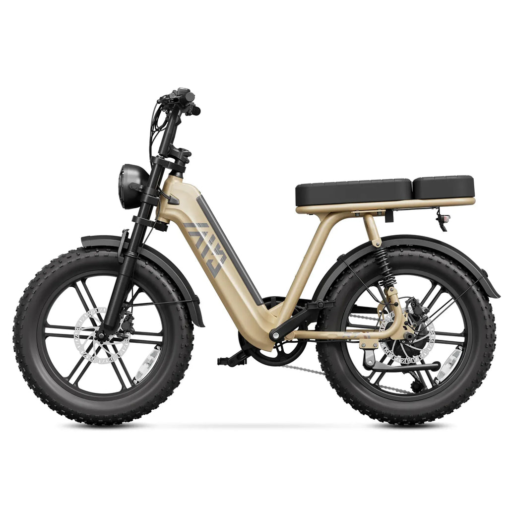 TST® R7 1500W Electric Cargo Bike – Moped Style, Full Suspension (2026 New Edition)