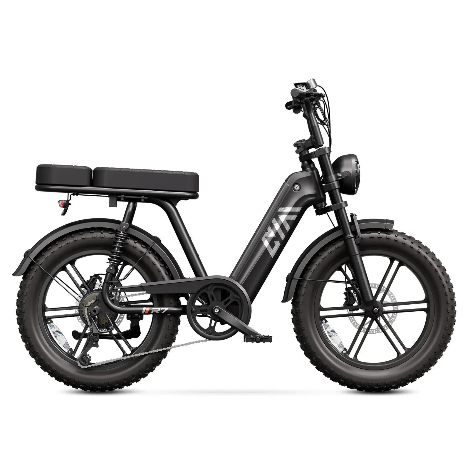 TST® R7 1500W Electric Cargo Bike – Moped Style, Full Suspension (2026 New Edition)